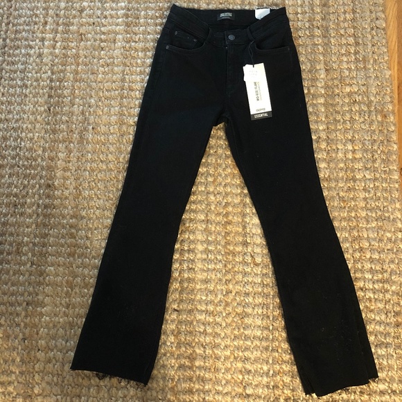 ZARA MID RISE FLARED CROPPED JEANS - Picture 3 of 8